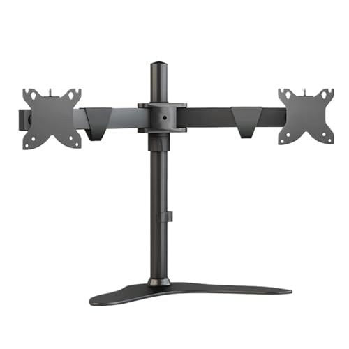 Support de moniteur double écran gauche droit universel 17-32" et base d'ordinateur de bureau