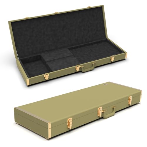 Lockable Green 45-Inch Bass Guitar Hard Case