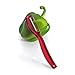triangle Swivel Peeler, Red - Stainless Steel Serrated Twin Blade - Peels Soft, Delicate Fruits & Vegetables - Lightweight Handle - Dishwasher Safe - Made in Germany