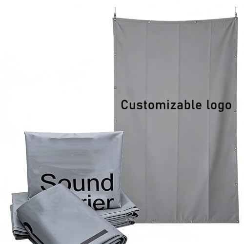 Outdoor Sound Barrier, Heavy Duty Soundproof Blanket With Ey
