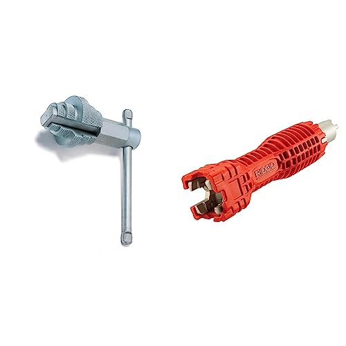 Image of RIDGID Plumbing Installation and Repair Tool Bundle 31405 Internal Wrench (Small) 57003 EZ Change Faucet Wrench