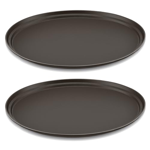 FillTouch 2 Pcs Restaurant Serving Trays PP Plastic Non Slip