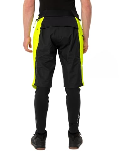 VAUDE Minaki IV Thermo Fahrradhose Unisex wattiert, Neon Yellow, Gr. XL – Ansicht 4