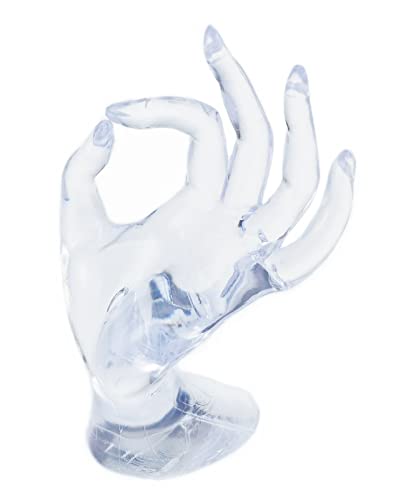 Eidoct Présentoir à bijoux en forme de main - Pour bracelet et bague - Transparent Cover
