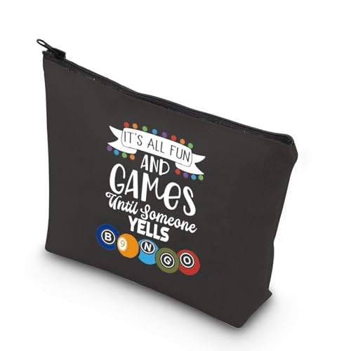 TSOTMO Funny Player Gift It’s All Fun And Games Until Someone Yells Bag for Women Game Lover (BLK-Yells Bin)