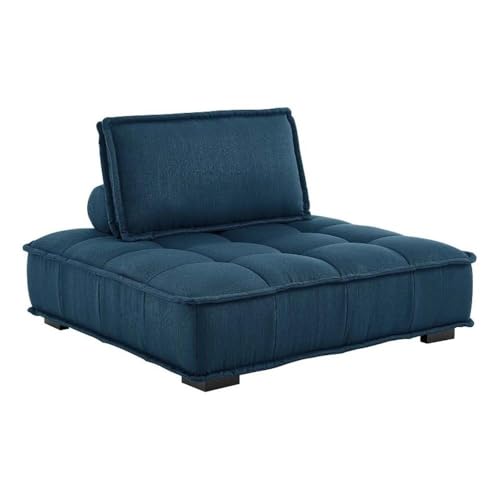 Sillón Plegable Tela Peluche Azul