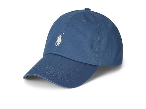 Polo Ralph Lauren Bonnet Chino en Coton pour Homme, Bleu Terre, Taille Unique