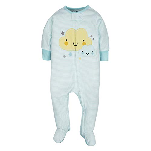 Image of Gerber Baby Boys' 4 Pack Sleep 'N Play Footie