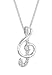 Produktbild Elli Halskette Notenschlüssel Zirkonia 925 Sterling Silber