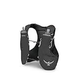 Osprey Duro 1.5L Men's Running Hydration Vest with Hydraulics Soft Flasks - Adjustable Water Pack with Pockets, Black, Medium