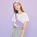 Belt Bag Fanny Pack Crossbody Bags for Women Two-Way Zip Closure Fashion Waist Packs with Adjustable Strap Gifts for Teenage Girls Sister Gifts Trend Stuff (Lavender)