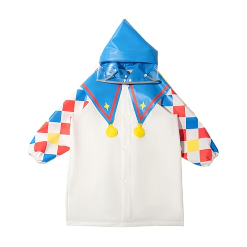 Qianly Children's Raincoat Outerwear Portable Rain Jacket for Camping, Travel, Mountaineering, Concerts, XL