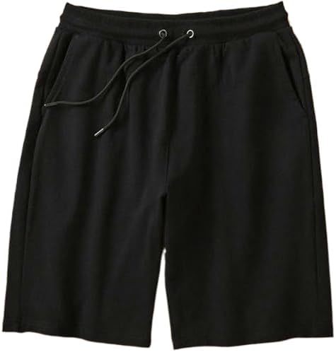 Dress Cici Men's Sports Shorts with Slash Pockets, Comfort Terry Cloth Shorts for Sports & Casual