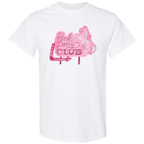Pink Pony Club Sign T-Shirt | Trendy Cute Hot Graphic Pop Girly Concert Festival | Premium Tee Shirt