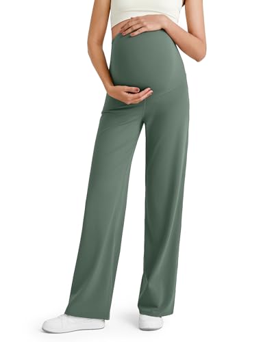 Image of G4Free Women's Maternity BareFeel Wide Leg Yoga Pants