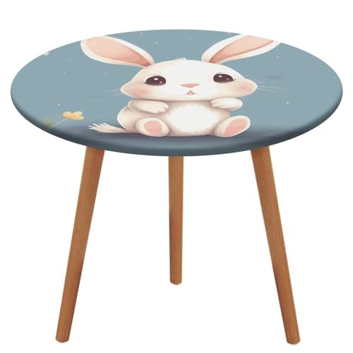 Nappe ronde élastique lapin extensible : bâche de table imperméable anti-vent