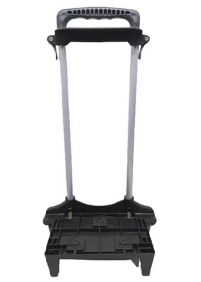 Carrinho com Rodinha para Mochila Escolar Universal 40cm 2 Hastes com Trava Preto
