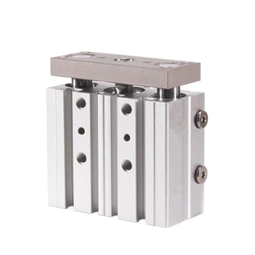 Cylindre pneumatique à trois tiges TCM50 aimant intégré - 2