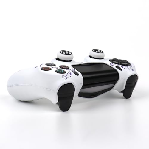 Image of Cat Among Blossoming Branches Design Controller Skin Cover with 2 Thumb Grips Compatible with PS4 /Playstation 4 Slim /Pro Controller