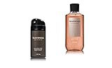 Bath & Body Works - Teakwood - Deodorizing Body Spray and 2 in 1 Hair and Body Wash - Gift Set