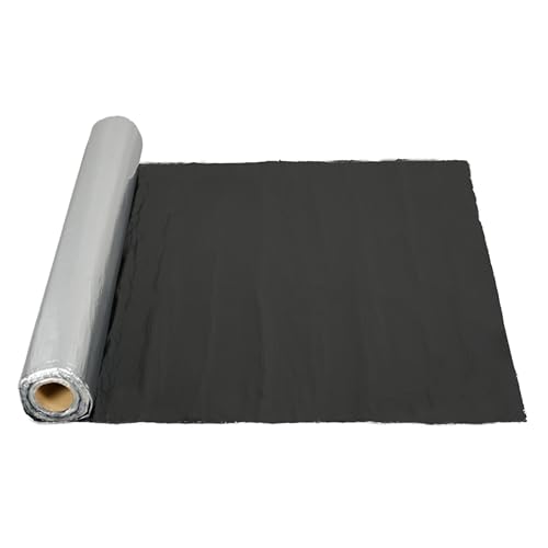 Wpokke Bande de toit autocollante imperméable en aluminium - 10 x 1 m - 10 m² - Toit métallique en aluminium revêtu de bitume - Avec revêtement en...