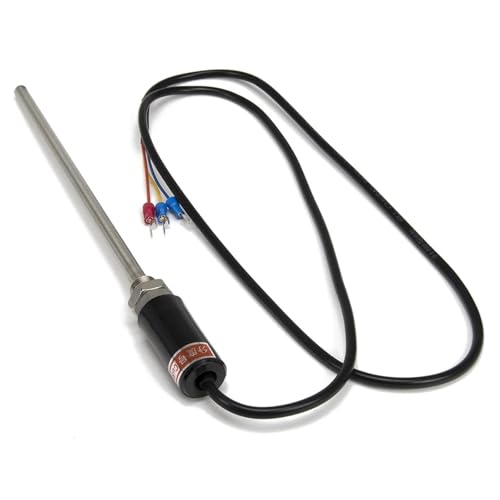 Sensor Cu50 con cable de 1m y sonda de 200mm para control de temperatura RTD 3