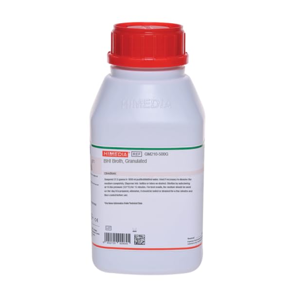HiMedia Laboratories GM210-500G Granulated Brain Heart Infusion Broth, 500 g