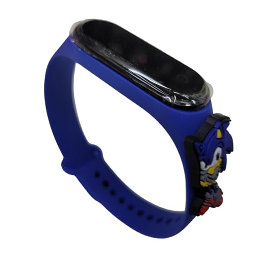 Relógio Digital Infantil Touch Resistente à Água - Sonic Super Herói - Azul