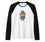 Photo Gallery scary pumpkin man with hat halloween trick or treat maglia con maniche raglan Photo Gallery scary pumpkin man with hat halloween trick or treat maglia con maniche raglan