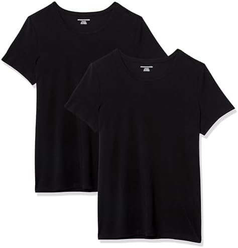 Amazon Essentials Women's Regular-Fit Short-Sleeve Crewneck T-Shirt, Multipacks