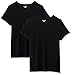 Amazon Essentials Women's 2-Pack Short-Sleeve Crewneck Solid T-Shirt, Black, X-Large