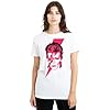 Cotton Soul Sticker & Shirt - David Bowie Aladdin Sane Ladies T Shirt, White, Medium - Bowie101-Stk1-XXXX-Large8 #1