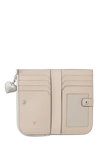 Image of kate spade new york Devin I Love You Script Embossed Leather Small Slim Bifold Wallet