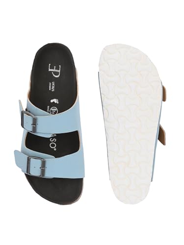 Image of EL PASO Leather Fashion Sandals Casual Platform Heels Wedges Cork Sole Sandal for Women & Girls