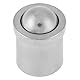 304 Edelstahl Kugelstößel, 10 Stück 5mm * 6mm Kugellager Federnde Druckstücke zum Einpressen, Spring Plunger Ball Push Fit Kugelfederkolben Körper, für mechanische Geräte Klemmen Formen Automaten