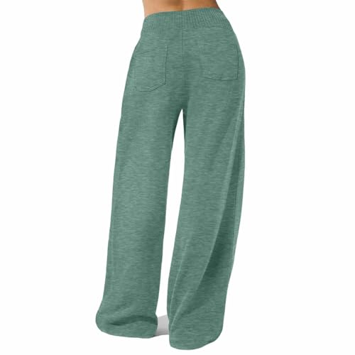Baggy Sweatpants for Girls Oversized Wide Leg Sweatpants High Elastic Waist Straight Leg Casual Plain Pockets Joggers4