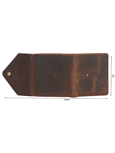 Image of TEAKWOOD LEATHERS Wallet for Men I Handcrafted I Multiple Credit /Debit Card Slots