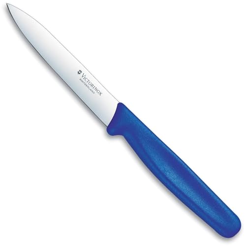 Victorinox | Gemüsemesser Blau | Classic Serie | 10 cm Klinge | 1er Set | ideales Schälmesser für präzise Schnitte | ergonomischer Griff | langlebig und vielseitig
