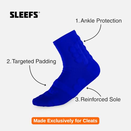 Image of SLEEFS Padded Football Socks for Anti-Blister and Cleat-Ready Fit