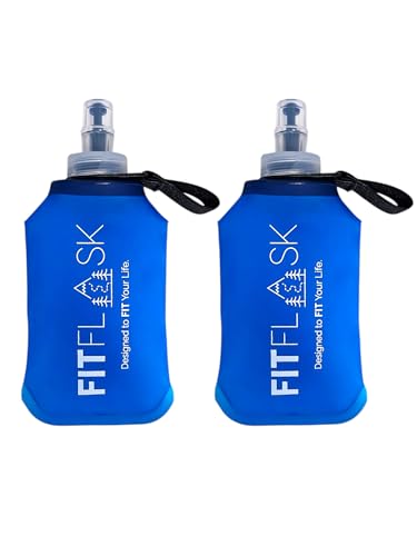 2 Pack Soft Collapsible Water Bottles