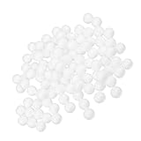 CAKEEYUM Bolas de Espuma Blanca de 100 Piezas Bolas de Espuma de 30 mm de 30 mm Bolas de artesanía de poliestireno para Artes de Bricolaje Decoraciones de Fiesta de la artesan