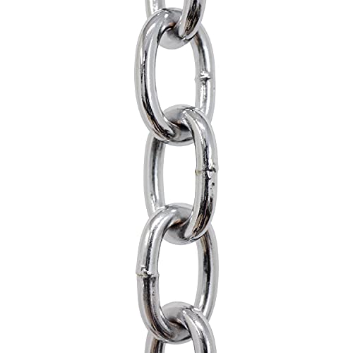 Image of RCH Hardware CH-S60-02-PC-10 Steel Chandelier Chain, Polished Chrome (10 Feet)