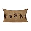 Hodkhno throw pillow covers 12×20 inch vintage primitive rusty stars home decor pillowcase cushion case lumbar pillow cover for couch bed sofa  urban country home decor