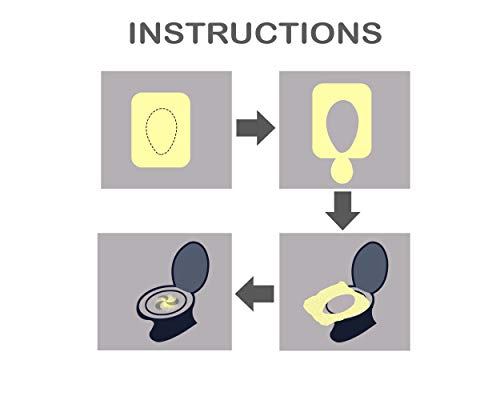 Toilet Seat Covers Disposable – Toilet Seat Covers made with Premium Large White Biodegradable materials. Fits Half-Fold Toilet Seat Cover Dispensers (4 Packs) - Thumbnail 6