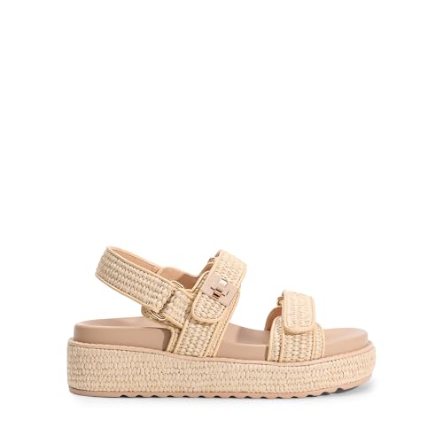 DREAM PAIRS Women's Low Wedge Sandals Comfortable Arch Support Platform Open toe Casual Dressy Flat Summer Sandals with Adjustable Straps2