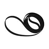 Courroie en caoutchouc pour platine vinyle : Circonférence intérieure 22,4 pouces/56,9 cm, Largeur : 4 mm, Pliée : 285 mm.