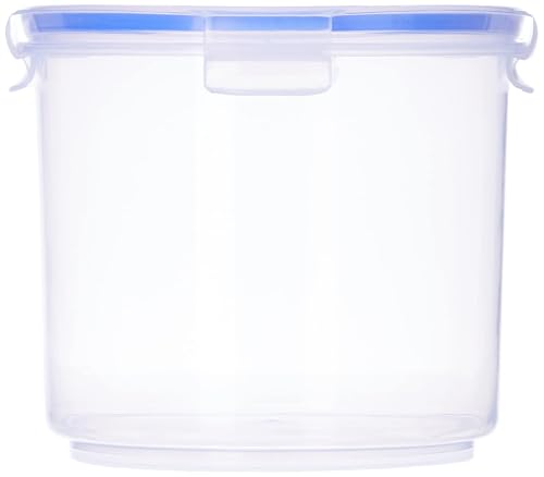 Image of Aristo Lock & Fresh 120 Plastic Storage Container For Storing grains, pulses, rice, wheat etc set of 4-2100 ML,Transparent Clear, Large (17 (D) x 14.5 CM)