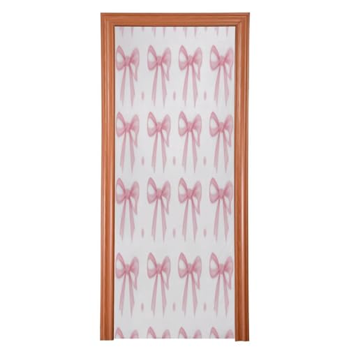 FLildon Elegant Bows Door Cover Decoration, Party Accessory Porch Decor for Festive Ornament Room Door Covers 32 x 79 Inch