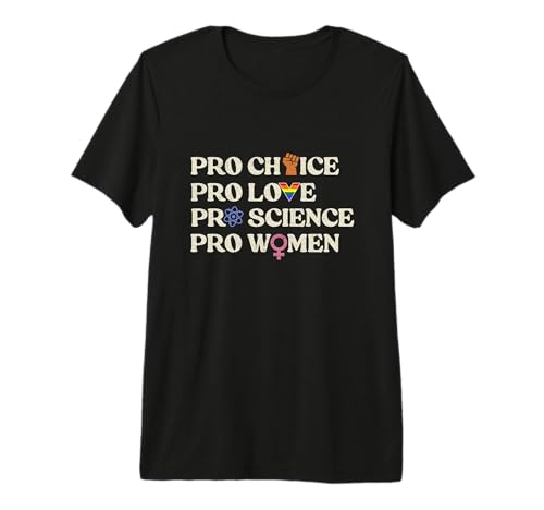Pro Choice Pro Love Equal Women Rights Feminist LGBT Pride Premium Tri-blend T-Shirt