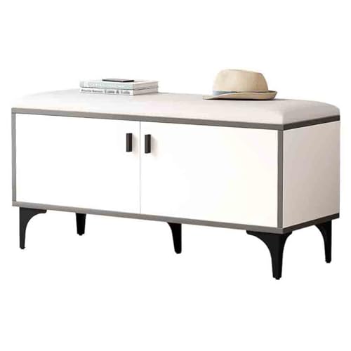 Rangement pour chaussures entrée avec banc de rangement robuste à 2 étagères - 2